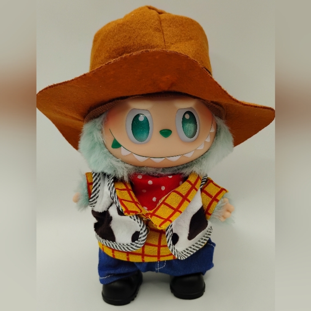 2/15$ LABUBU OUTFITS Labubu Woodie Cowboy Outfit - Picture 2 of 2